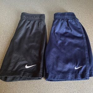 Nike size 6 shorts (navy and blue)